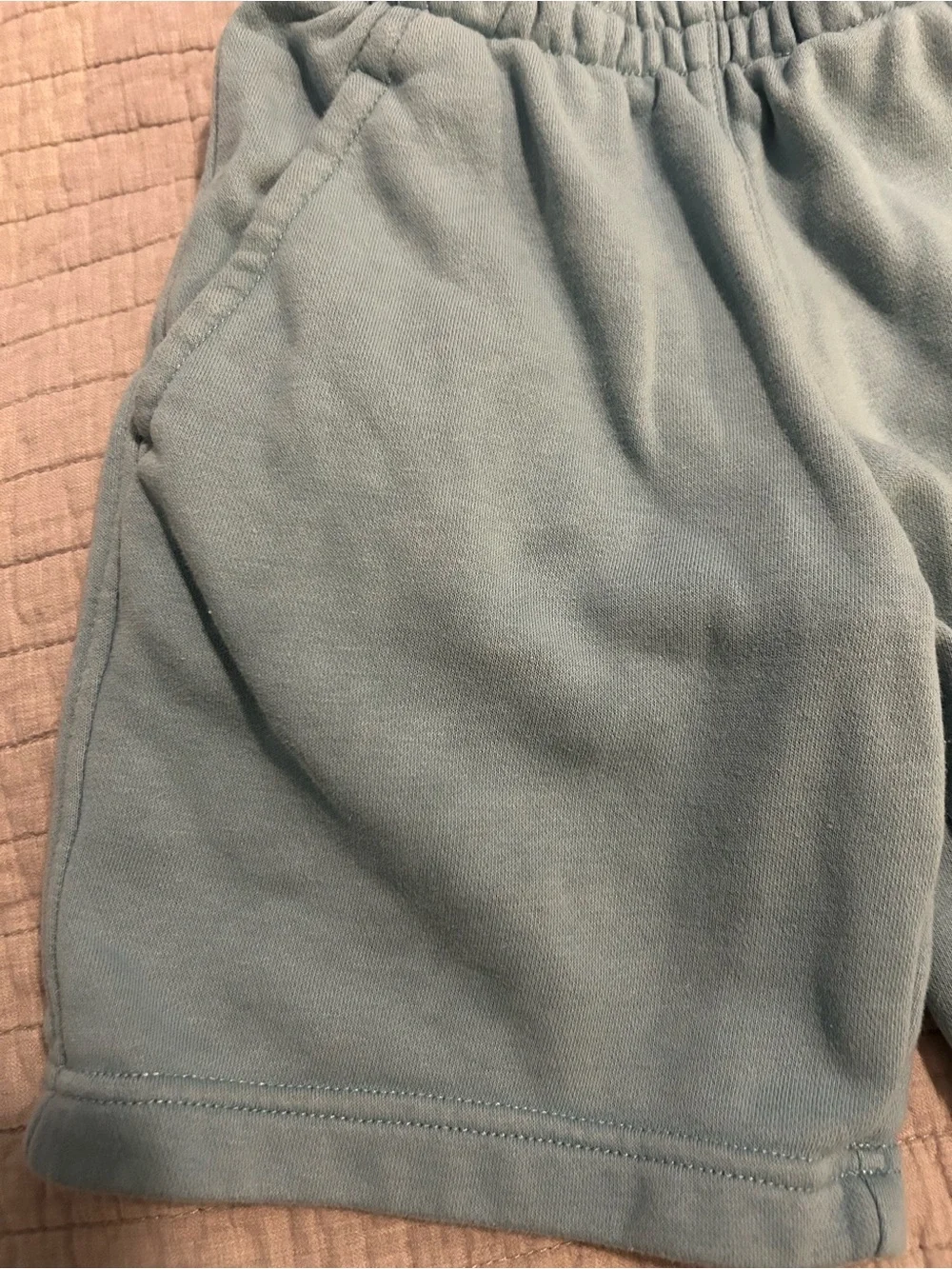 Nike Kids Teal Fleece Shorts with Logo